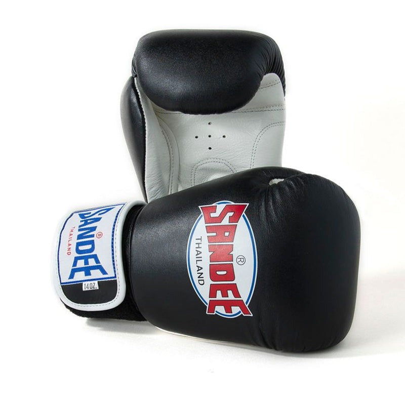 Sandee ABG1 Authentic 2 Tone Boxing Gloves Black/White