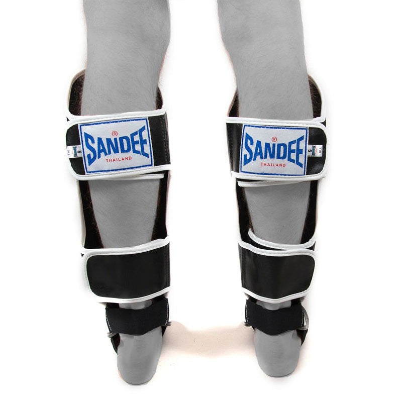 Sandee Authentic Kids Shin Guards Black/White