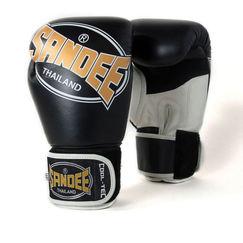 Sandee Cool-Tec 3 Tone Muay Thai Gloves Black