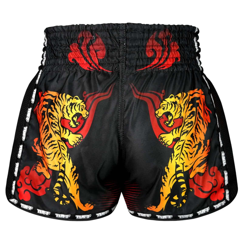 TUFF MSC125 Retro Shorts Black Furious Tiger