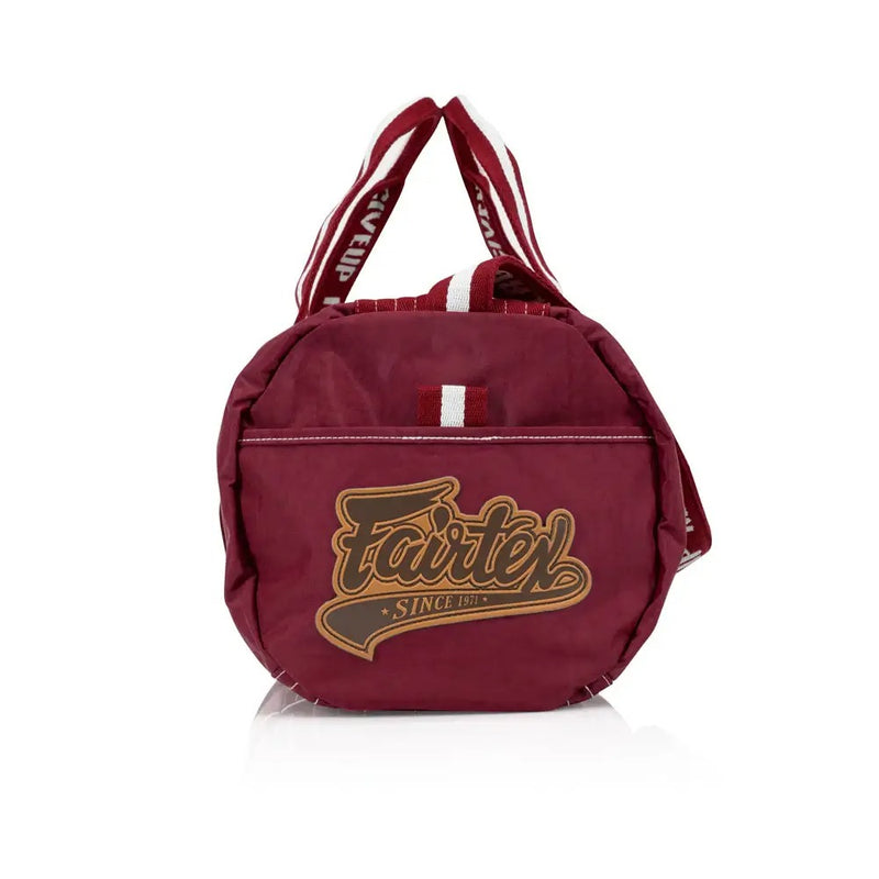 Fairtex BAG9 Sporttasche im Retro-Stil, Kastanienbraun