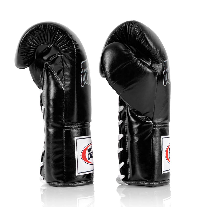 Fairtex BGL6 Lace-up Competition Gloves Black