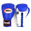 Twins BGLL1 Lace-up Boxing Gloves Blue/White