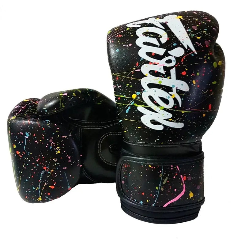 Fairtex BGV14PT The Painter Black Boxing Gloves Black