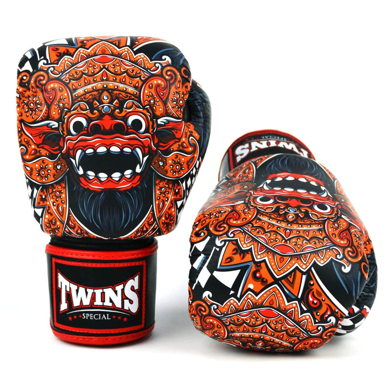 Twins FBGVL3-49 Barong Boxing Gloves - Black/Red