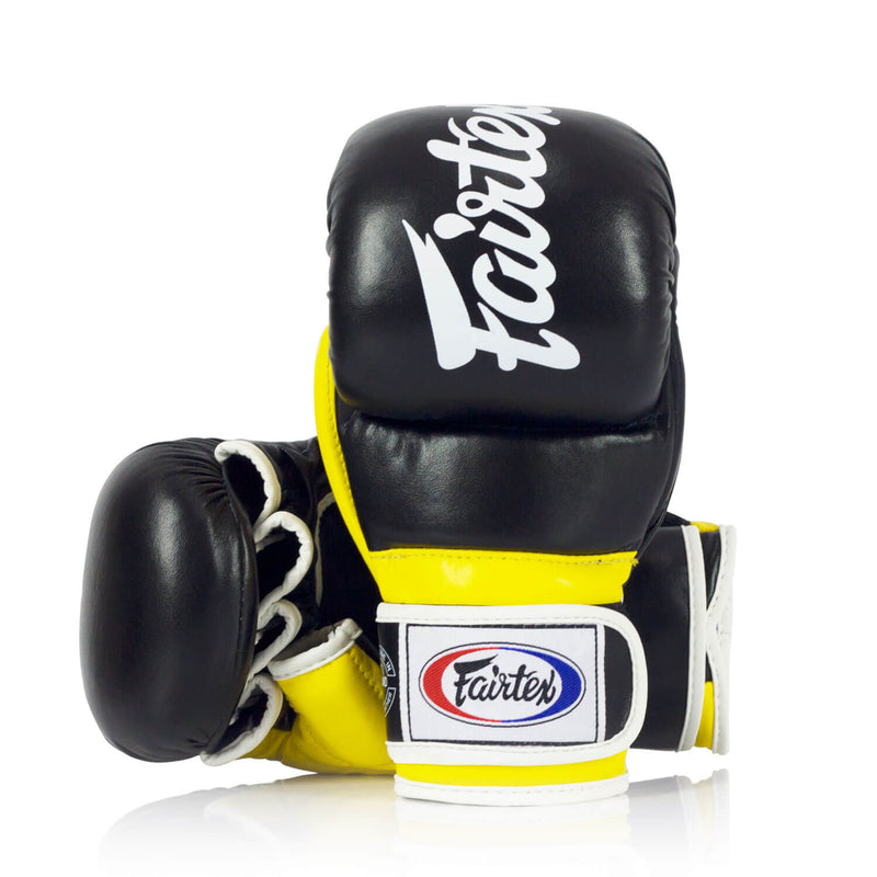 Fairtex FGV18 Sparring Grappling MMA Gloves Black/Yellow