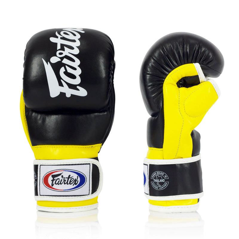 Fairtex FGV18 Sparring Grappling MMA Gloves Black/Yellow