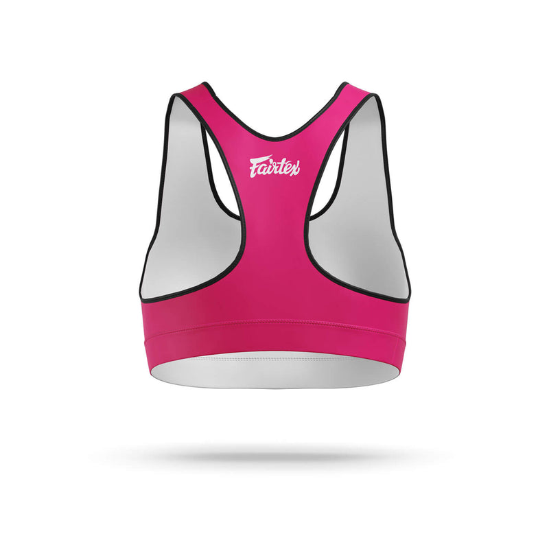 Fairtex SB1 Classic Sports Bra Pink/White