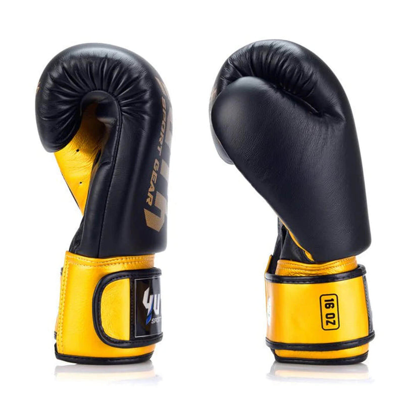 Yuth Boxing Gloves Gold Line Black/Gold