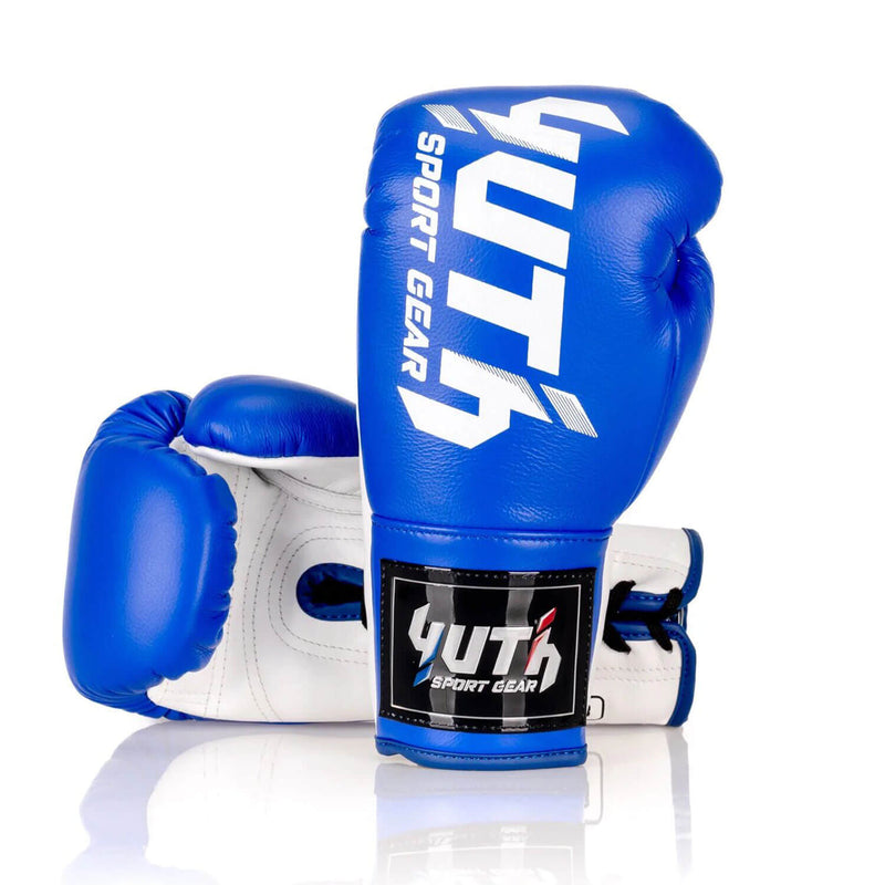 Yuth Boxing Gloves Lace-Up Blue/White