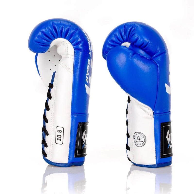 Yuth Boxing Gloves Lace-Up Blue/White