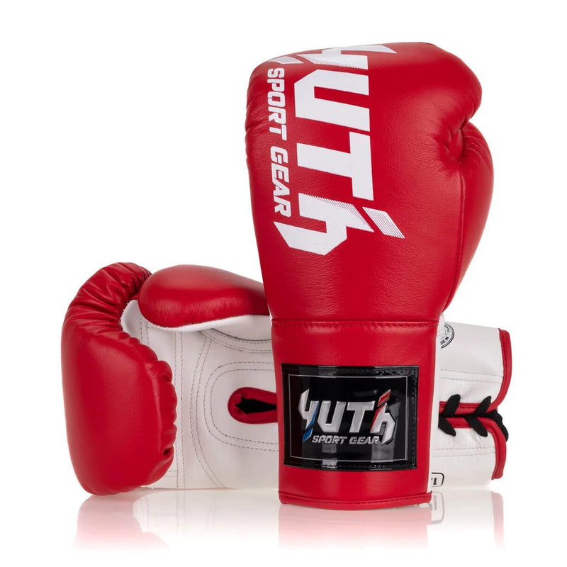 Yuth Boxing Gloves Lace-Up Red/White