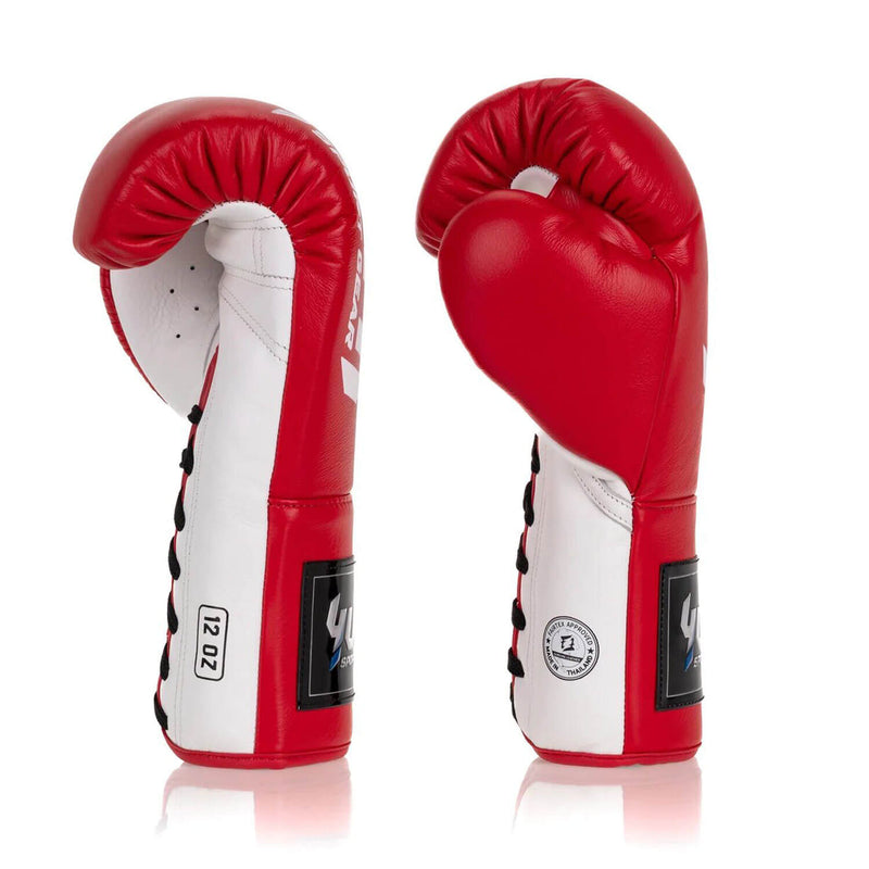 Yuth Boxing Gloves Lace-Up Red/White