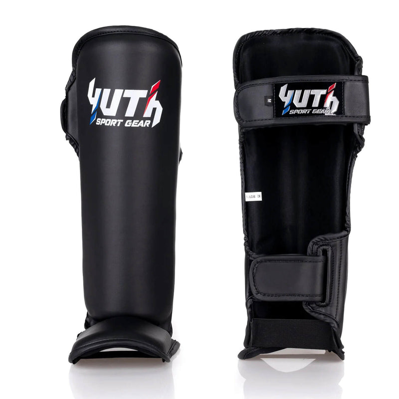 Yuth Shinguards Gold Line Black