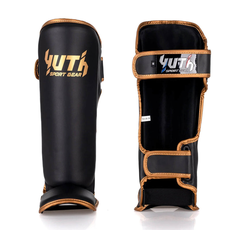 Yuth Shinguards Gold Line Black/Gold