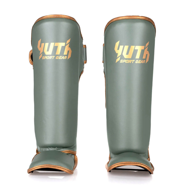 Yuth Shinguards Gold Line Olive/Gold