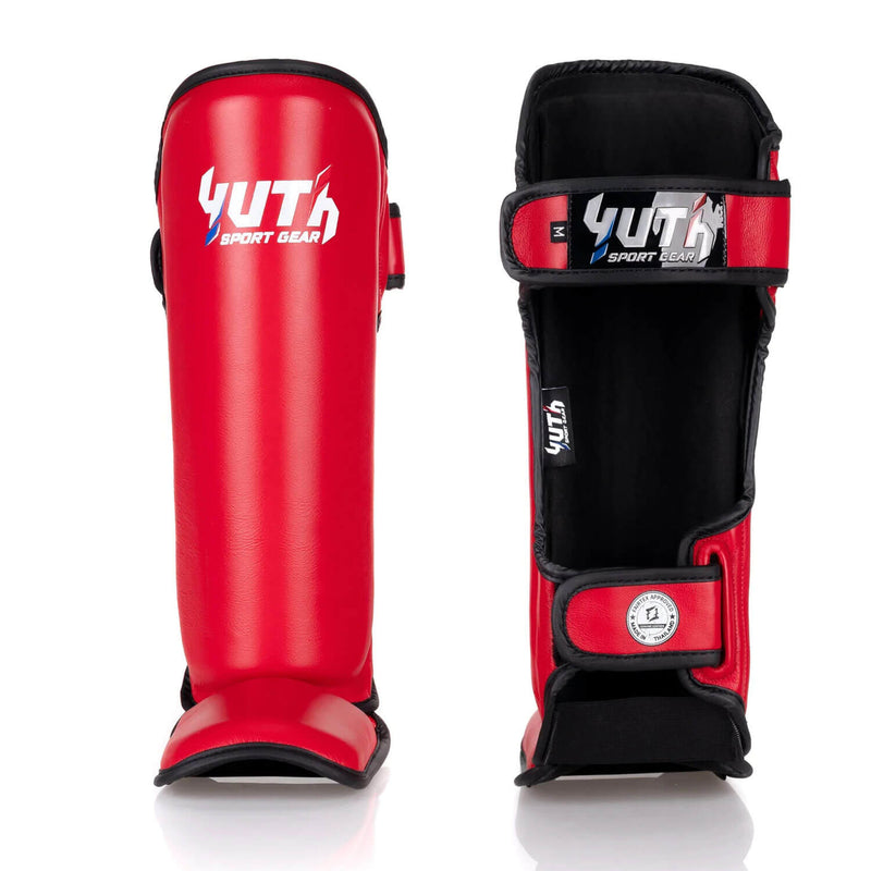 Yuth Shinguards Gold Line Red