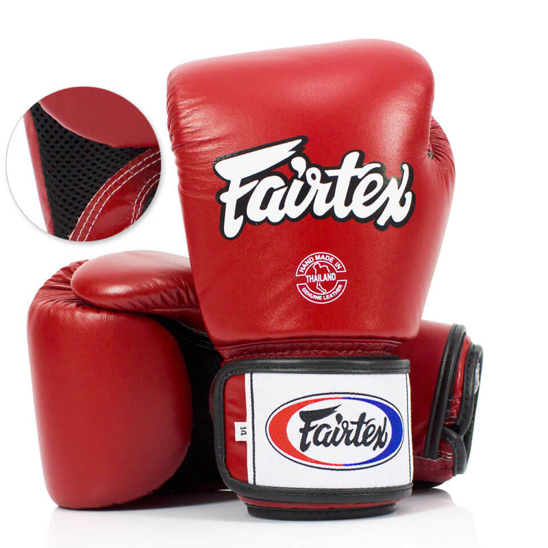 Fairtex BGV1-B Breathable Boxing Gloves Red