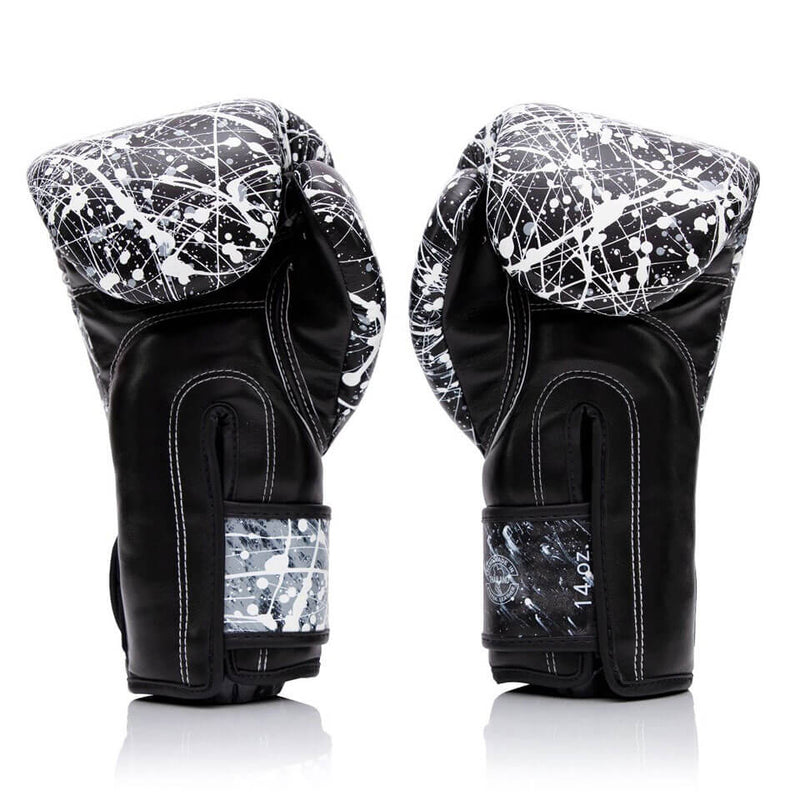 Fairtex BGV14PT The Painter Black Boxing Gloves Black/White