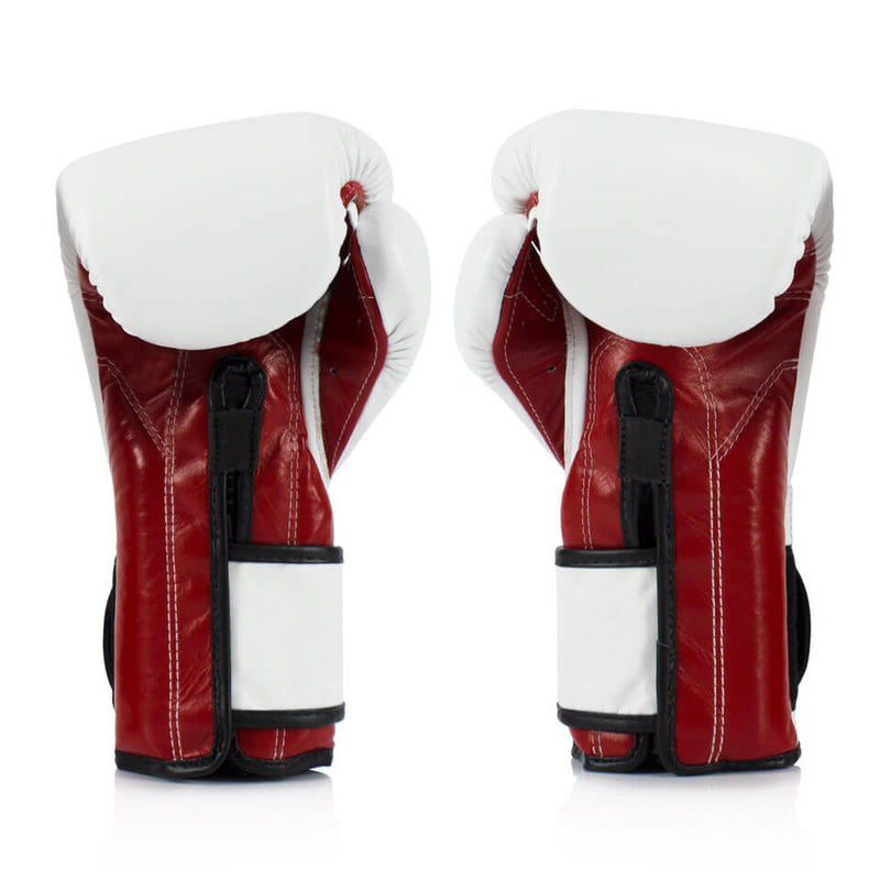 Guantes Boxeo Estilo Mexicano BGV9 Fairtex - Blanco-Rojo