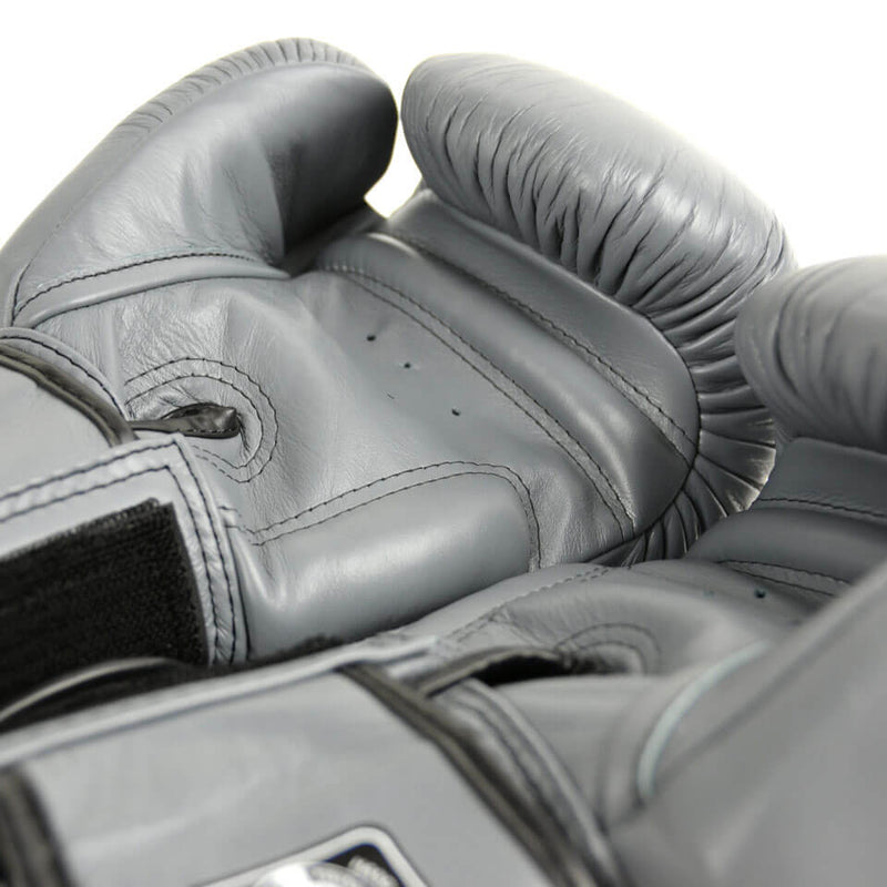 Twins BGVL3 Velcro Boxing Gloves Grey - Gymzey.com