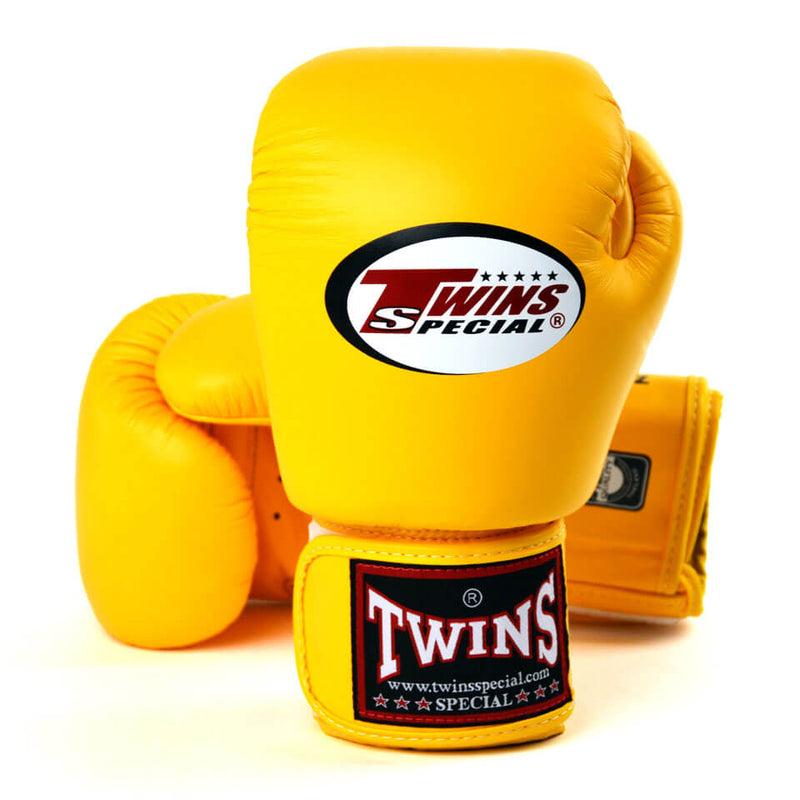 Twins BGVL3 Velcro Boxing Gloves Yellow