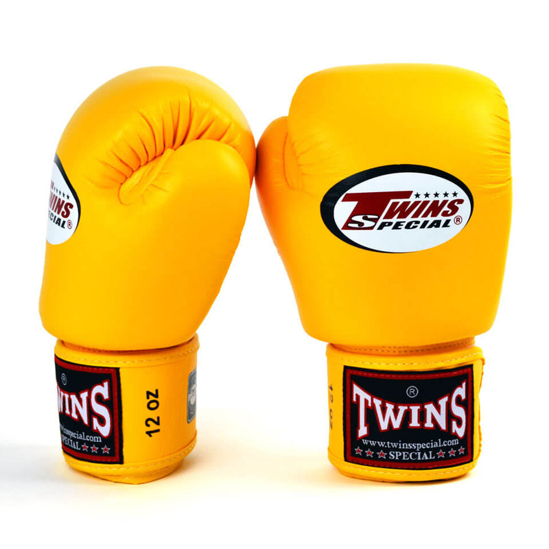 Twins BGVL3 Velcro Boxing Gloves Yellow